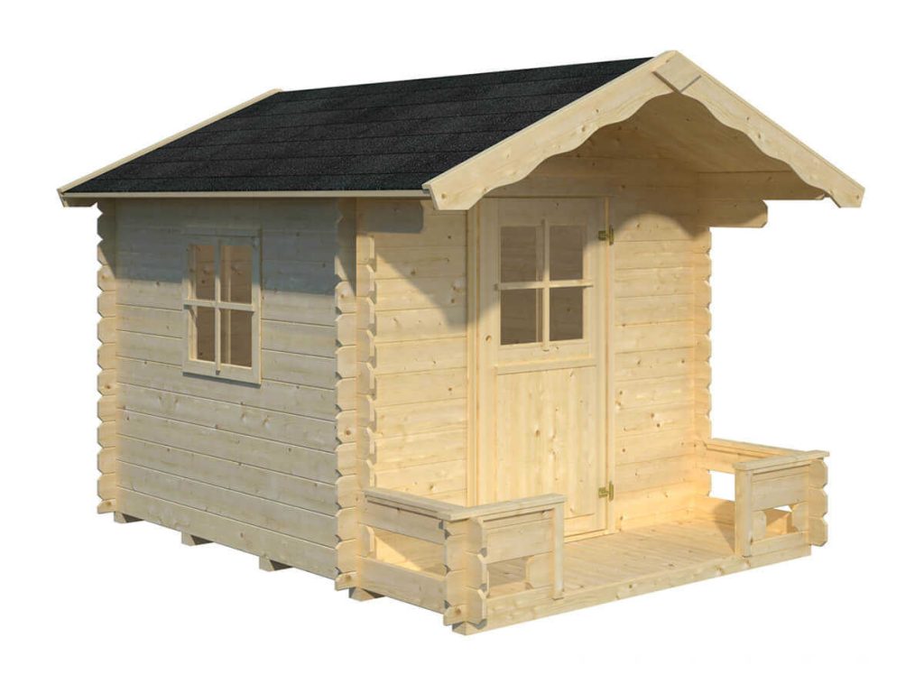 Little Chalet DIY Wooden Playhouse Kit with Terrace