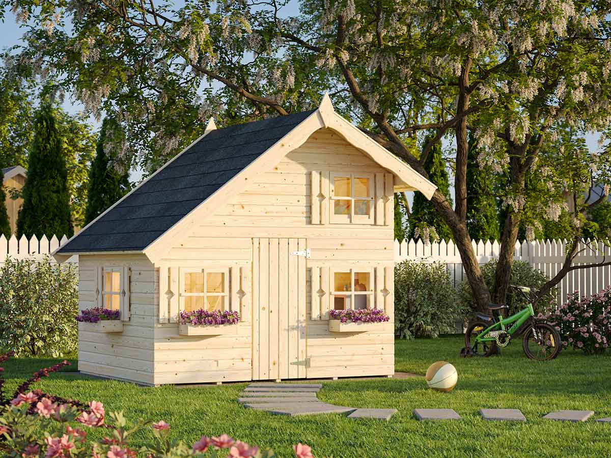 Little Clubhouse DIY Two Level Wooden Playhouse Kit (view 2)