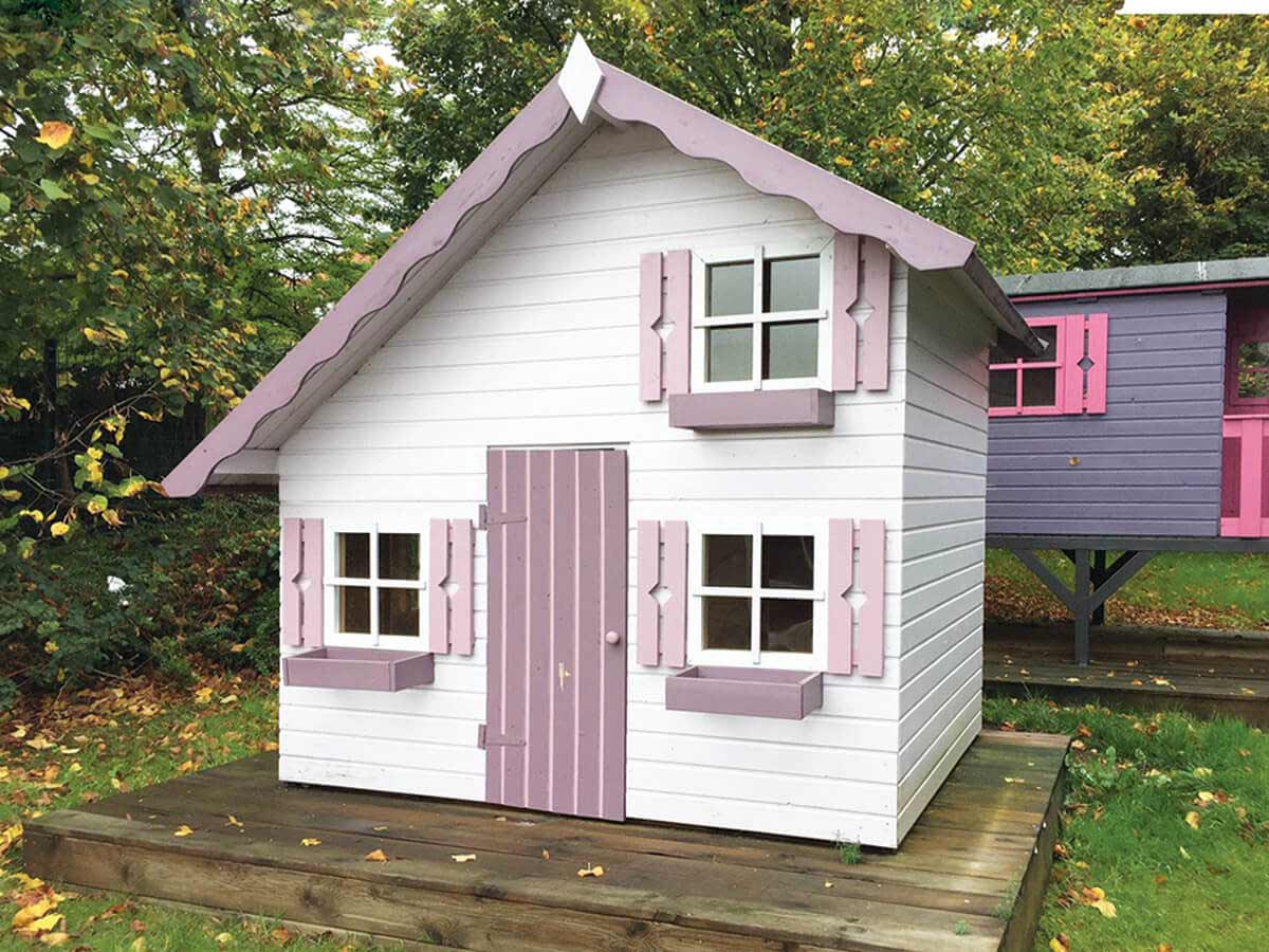 Little Clubhouse DIY Two Level Wooden Playhouse Kit (view 4)