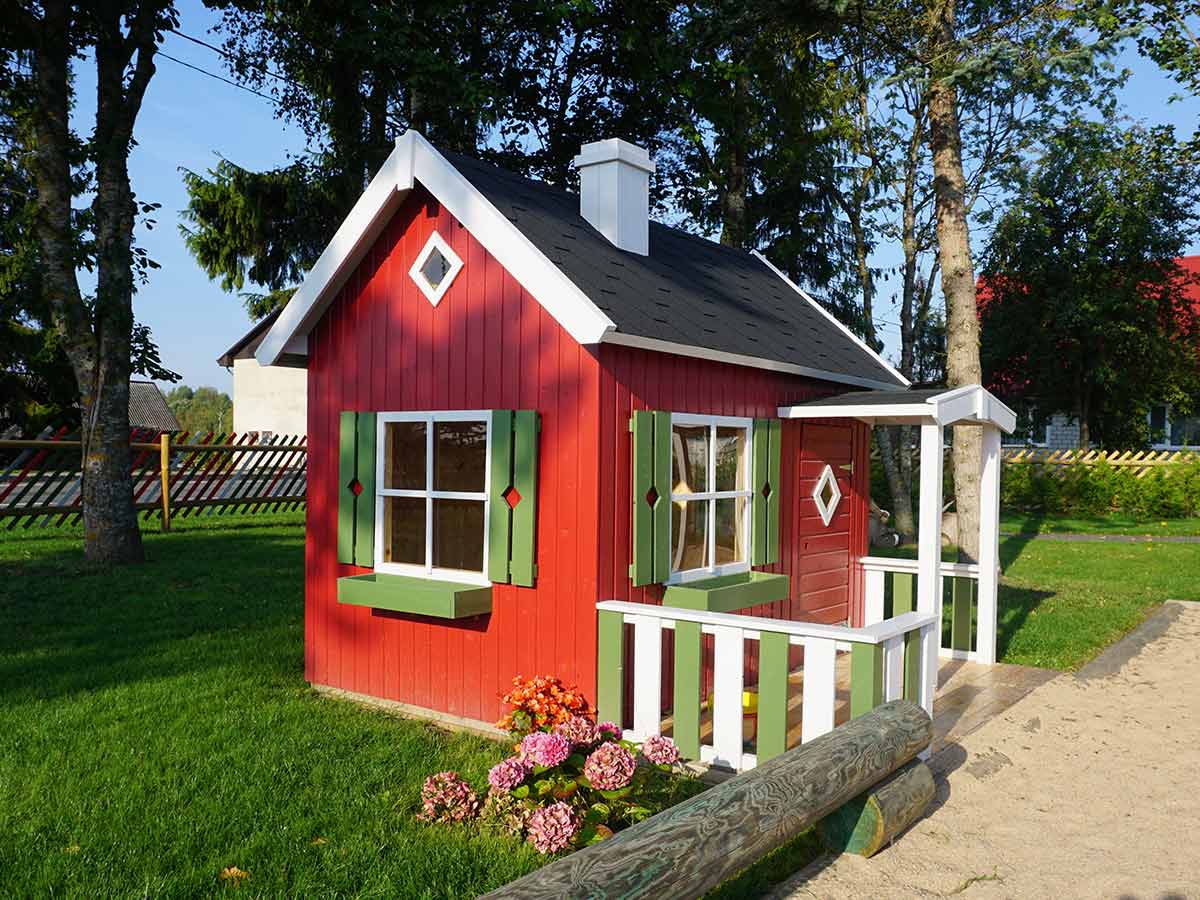 Little Cottage DIY Wooden Playhouse Kit with Terrace (view 6)
