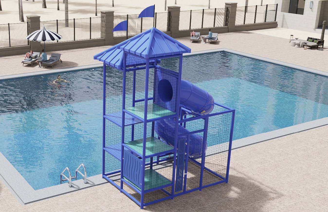 Model 203 Custom Pool Slide (view 2)
