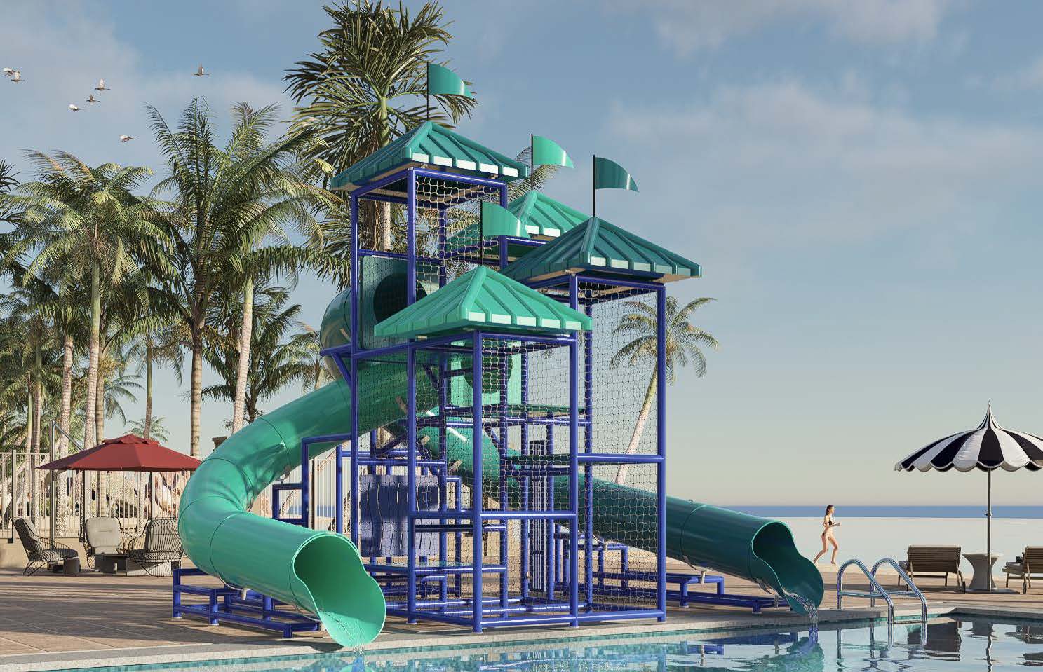 Model 206 Custom Pool Slide