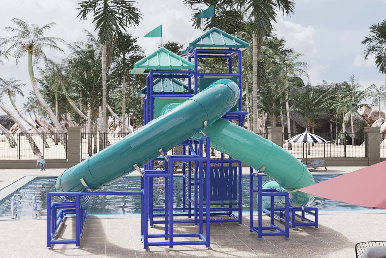Model 206 Custom Pool Slide (view 2)