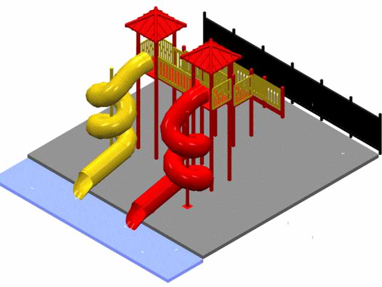 Model 2700 Custom Pool Slide