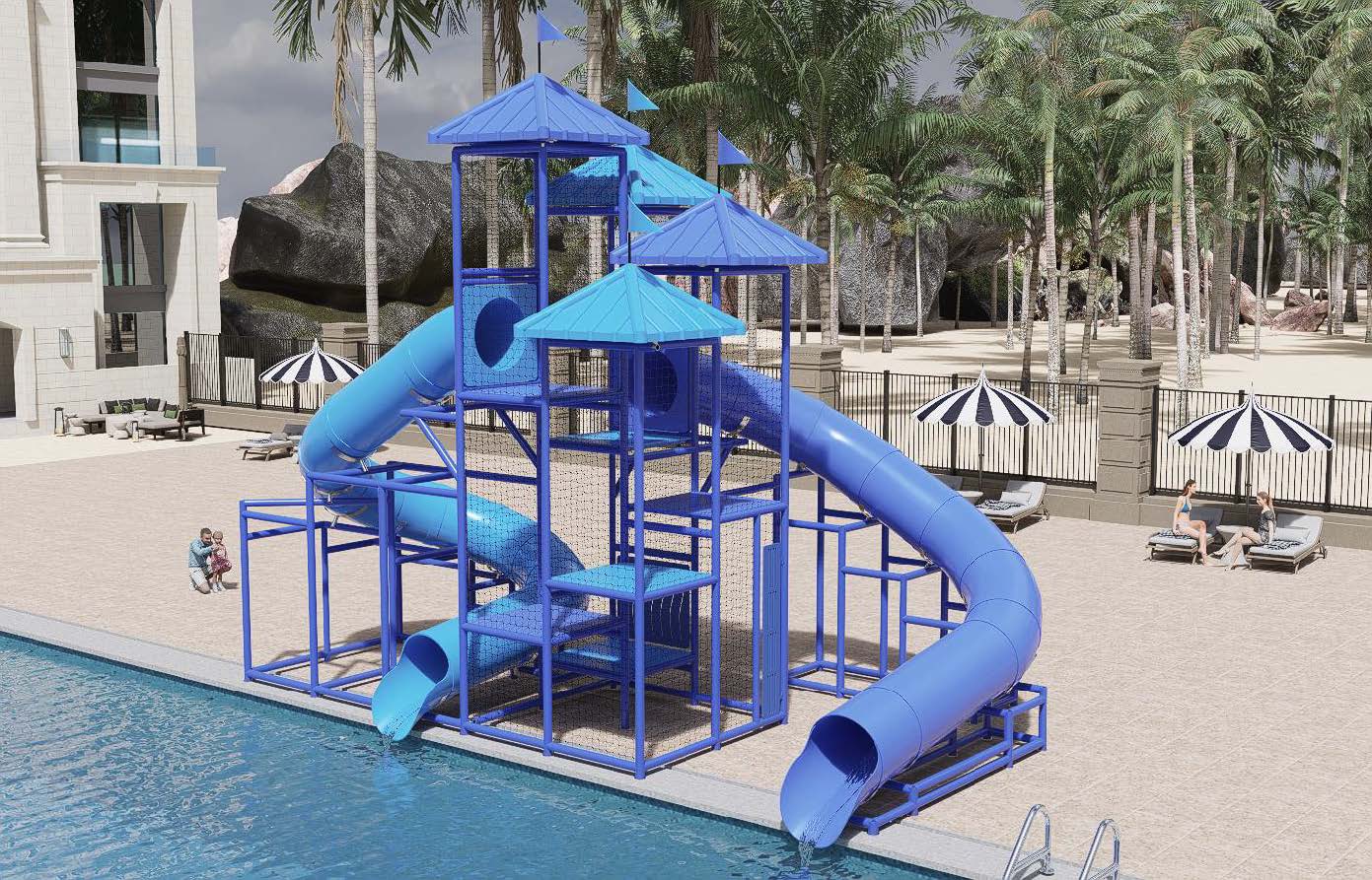 Model 303 Custom Pool Slide (view 3)