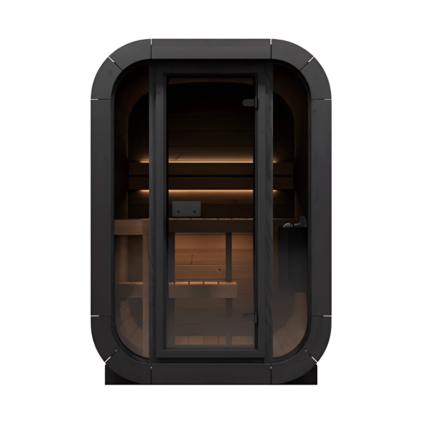 Saunalife CL3G 2-Person Outdoor Cube Sauna (view 2)