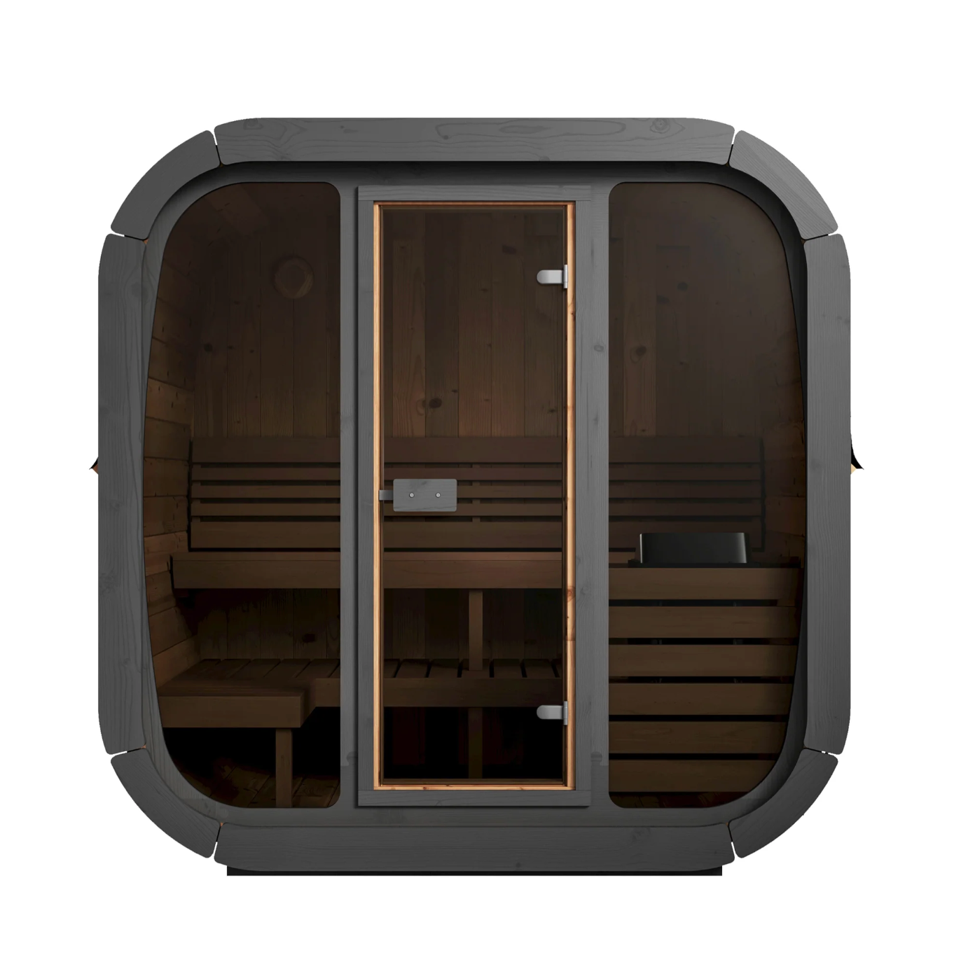 Saunalife CL5G 4-Person Outdoor Cube Sauna (view 2)