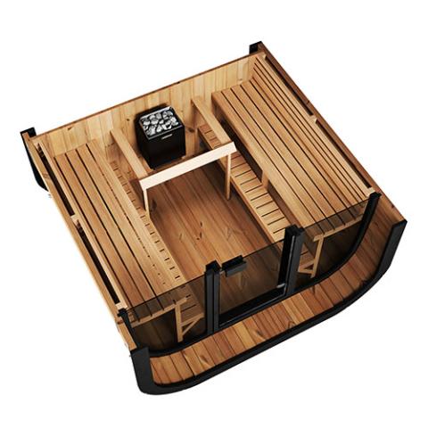 Saunalife CL7G 6-Person Outdoor Cube Sauna (view 5)