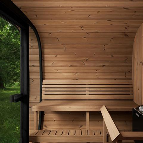 Saunalife CL7G 6-Person Outdoor Cube Sauna (view 6)
