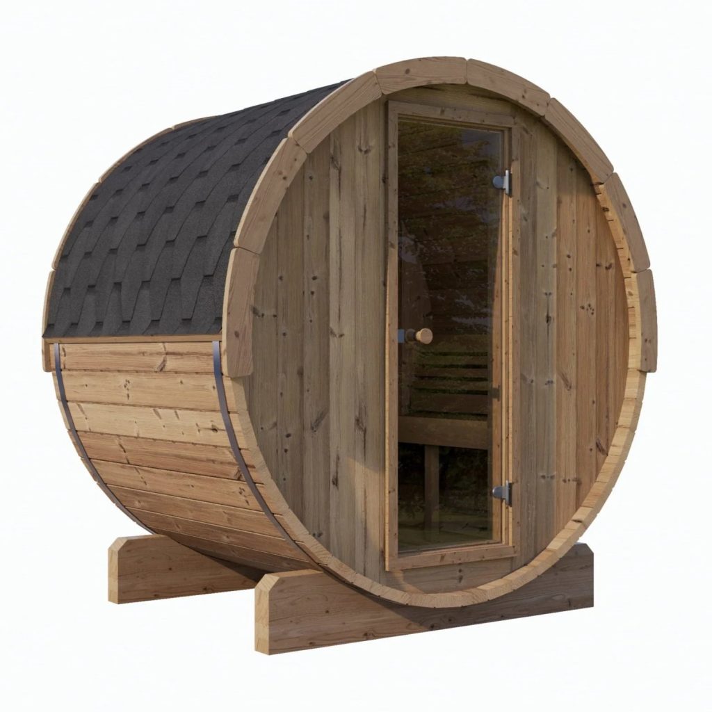 Saunalife E6 3-Person Outdoor Barrel Sauna