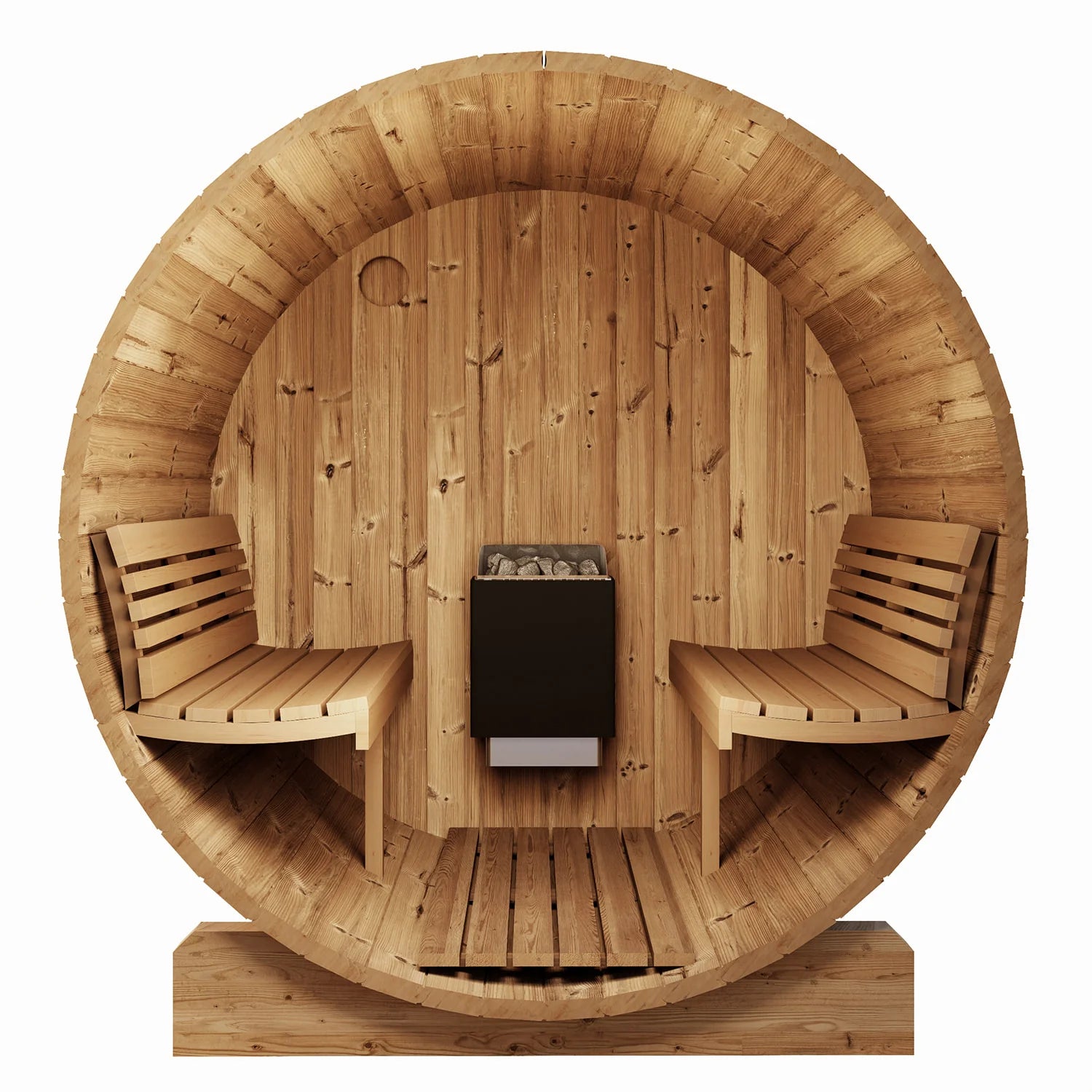 Saunalife E6 3-Person Outdoor Barrel Sauna (view 3)