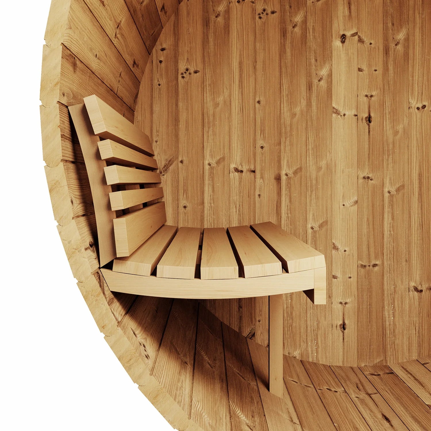 Saunalife E6 3-Person Outdoor Barrel Sauna (view 4)