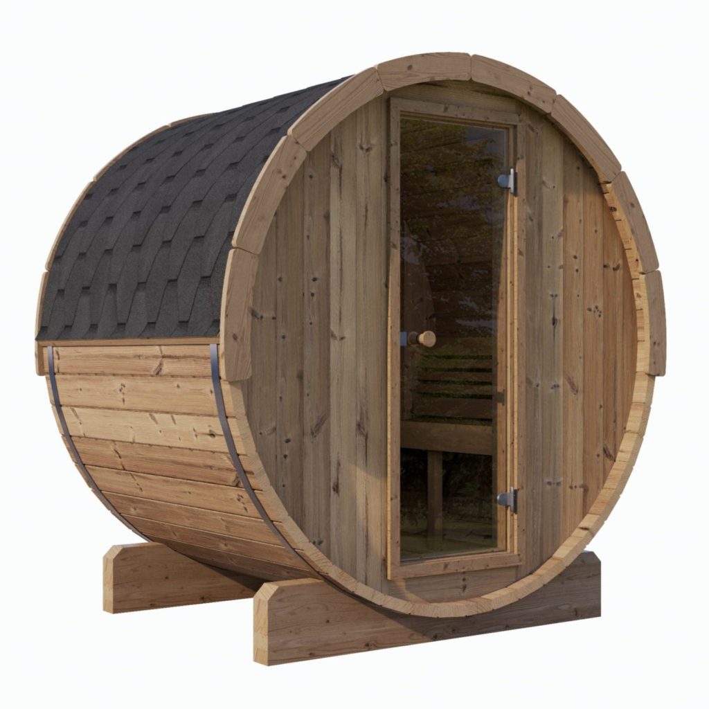 Saunalife E8 6-Person Outdoor Barrel Sauna