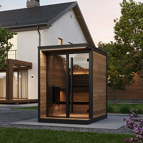 Saunalife GL4 Outdoor Sauna Kit | Thermo-Spruce, Up to 4 People