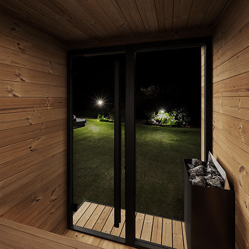 Saunalife GL4 Outdoor Sauna Kit | Thermo-Spruce, Up to 4 People (view 2)