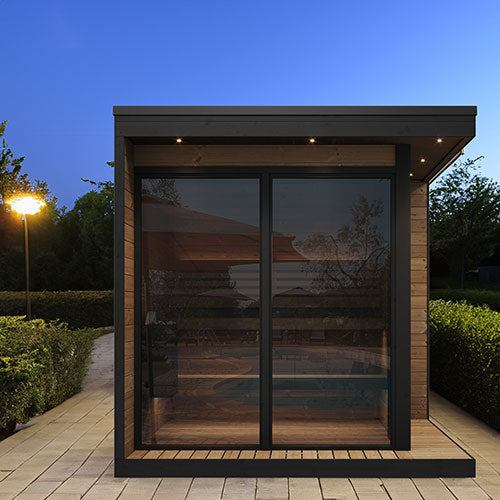 SaunaLife GL6 Outdoor Sauna Kit | Thermo-Spruce, Up to 6 People