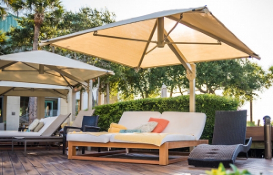 Square Cantilever Umbrella Shade | Commercial Playground Shade Structure