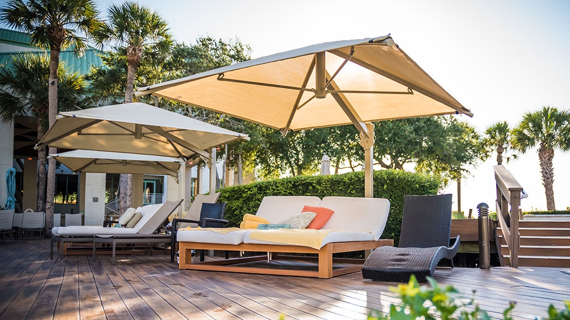 Square Cantilever Umbrella Shade | Commercial Playground Shade Structure (view 3)