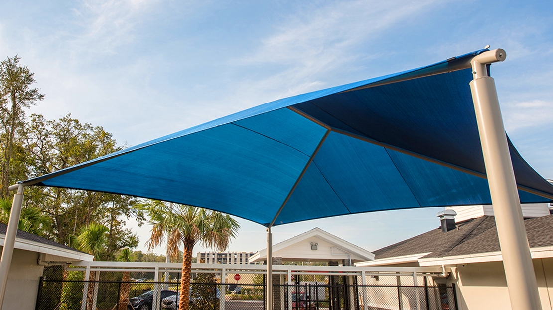 Square Hip Shade | Commercial Playground Shade Structure (view 3)