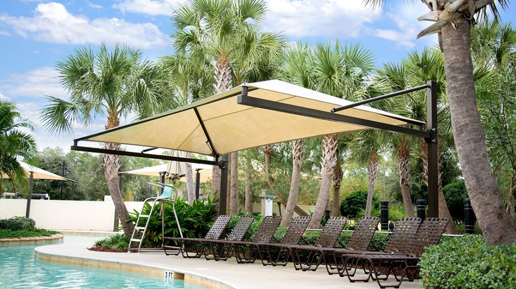 Suspended Cantilever Shade | Commercial Playground Shade Structure