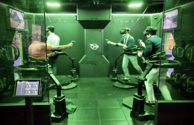 Virtual reality attraction in an entertainment venue